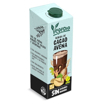 Bebida de avena con cacao Dia Vegedia 1 L-0