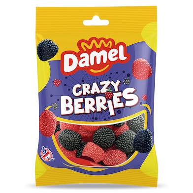 Golosinas crazy berries Damel 135 g-0