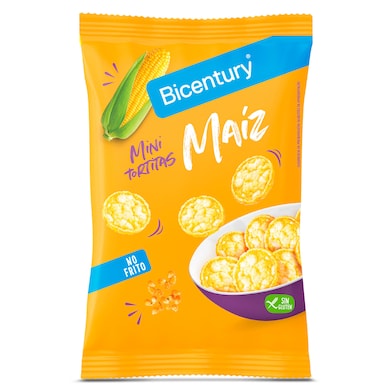 Mini tortitas de maíz Bicentury 65 g-0