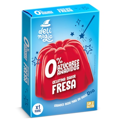 Gelatina de fresa 0% azúcar añadido Dia Delimagic 28 g-0