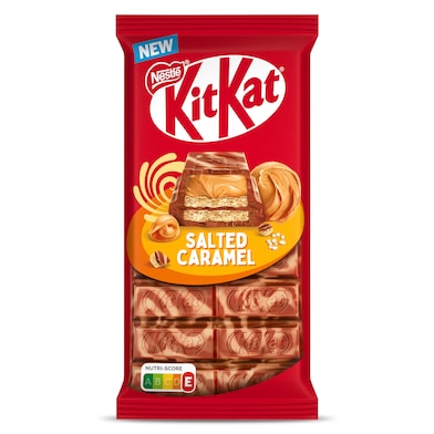 Barritas de galleta salted caramel Kit Kat 99 g-0