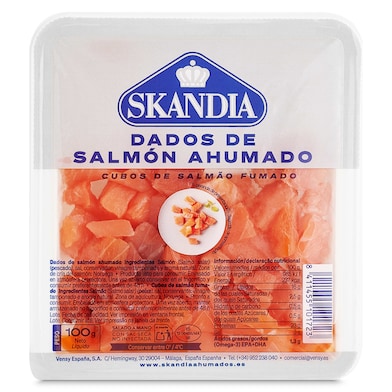 Salmón ahumado en dados Skandia 100 g-0