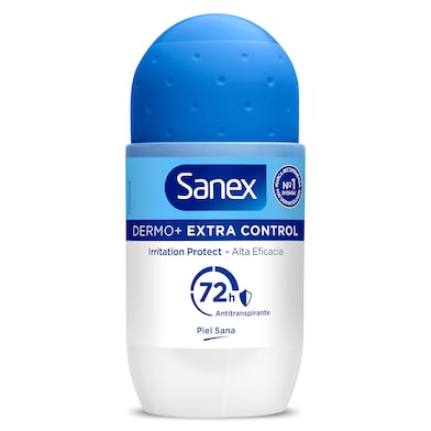 Desodorante roll-on dermo extra control 72h Sanex 50 ml-0