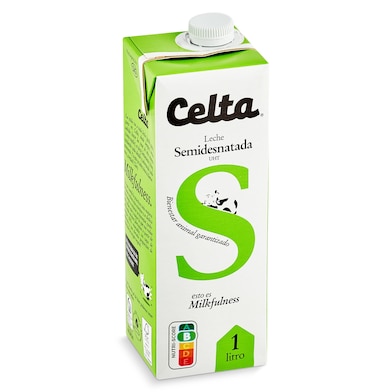 Leche semidesnatada Celta 1 L-0