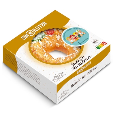 Roscón de Reyes sin relleno sin gluten El Horno Real 350 g-0 Roscón de Reyes sin relleno sin gluten El Horno Real 350 g-0