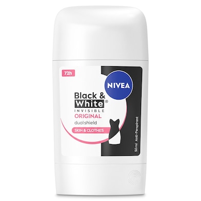 Desodorante stick black&white invisible Nivea 50 ml-0 Desodorante stick black&white invisible Nivea 50 ml-0