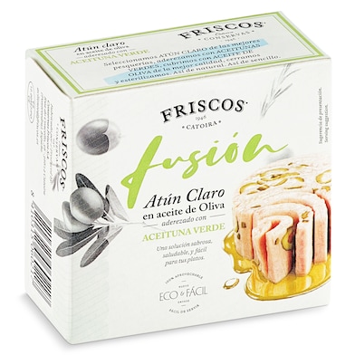 Atún claro en aceite de oliva con aceitunas Friscos 50 g-0