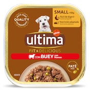 Paté para perros con buey Ultima 150 g