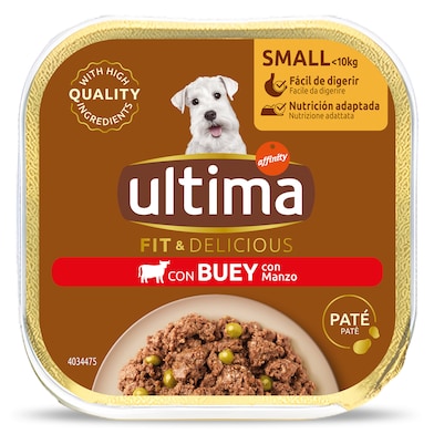 Paté para perros con buey Ultima 150 g-0