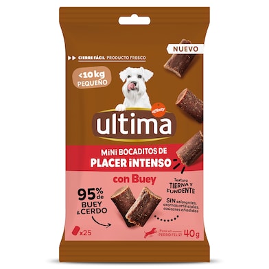 Snack para perros con buey Ultima 40 g-0