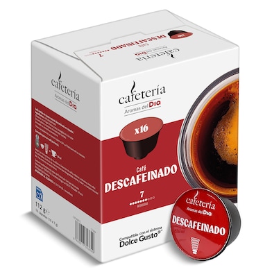 Cápsulas de café descafeinado Dia Cafetería 16 unidades-0