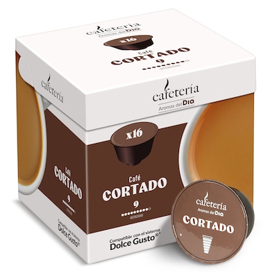 Cápsulas de café cortado Dia Cafetería 16 unidades-0