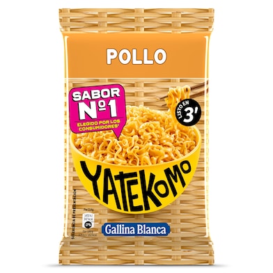Noodles sabor a pollo Gallina Blanca Yatekomo 79 g-0