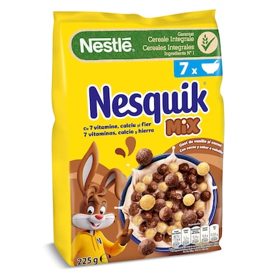 Cereales integrales con chocolate y vainilla mix Nesquik 225 g-0