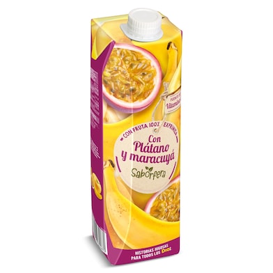 Zumo de plátano y maracuyá Dia Saborfera 1 L-0