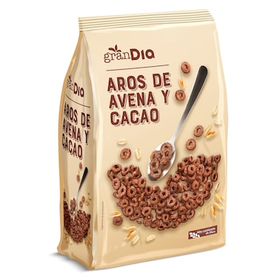 Aros de avena y cacao Gran Dia 400 g-0