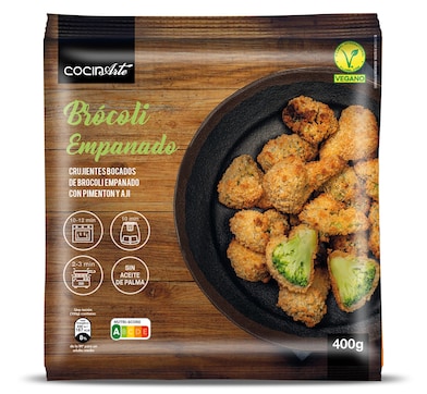 Brócoli empanado Cocinarte 400 g-0