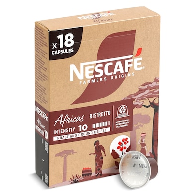 Cápsulas de café Áfricas Farmers Origins 18 unidades-0
