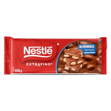 Chocolate con leche con almendras enteras Nestlé 100 g-0