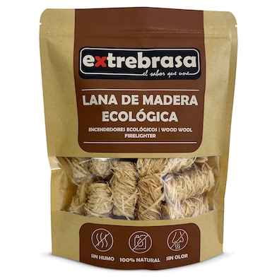 Lana de madera para encendido Inecasa 24 unidades-0