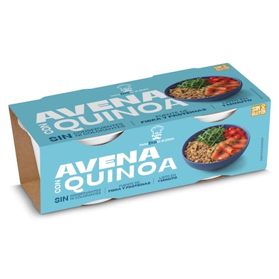 Vasos de avena con quinoa Dia Al Punto 2 x 150 g-0