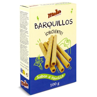 Barquillos sabor vainilla Mels 100 g-0