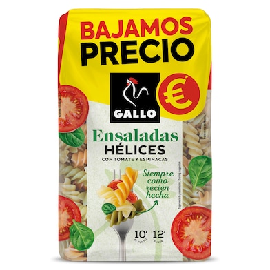 Hélices con tomate y espinacas Gallo 400 g-0