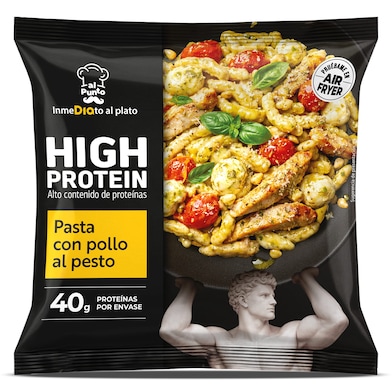 Pasta con pollo al pesto alta en proteínas Dia Al Punto 400 g-0