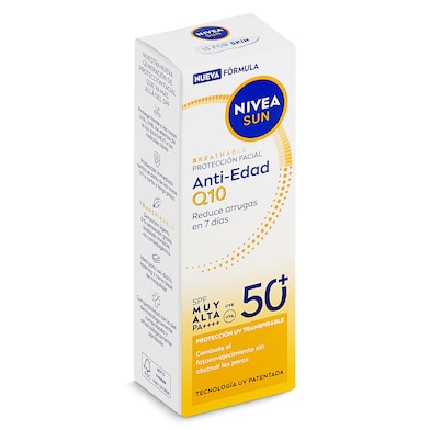 Protector solar facial SPF 50+ antiedad Q10 Nivea 40 ml-0