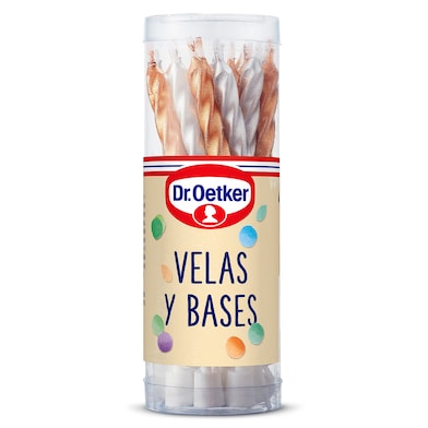 Velas de cumpleaños y bases Dr. Oetker 20 unidades-0