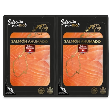 Salmón ahumado Noruego Dia Selección Mundial 2 x 125 g-0 Salmón ahumado Noruego Dia Selección Mundial 2 x 125 g-0
