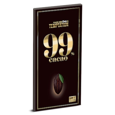 Chocolate negro 99% Dia Temptation 100 g-0 Chocolate negro 99% Dia Temptation 100 g-0