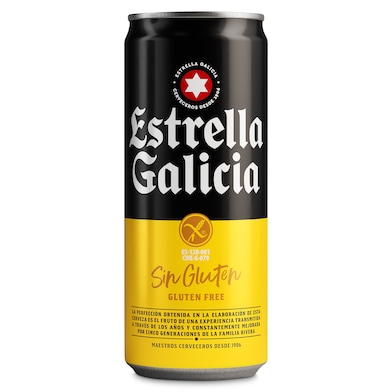 Cerveza sin gluten Estrella Galicia 33 cl-0 Cerveza sin gluten Estrella Galicia 33 cl-0