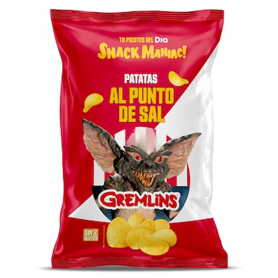 Patatas fritas al punto de sal Gremlins Dia Snack Maniac 200 g-0 Patatas fritas al punto de sal Gremlins Dia Snack Maniac 200 g-0