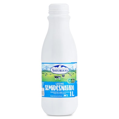 Leche semidesnatada Asturiana 1 L-0