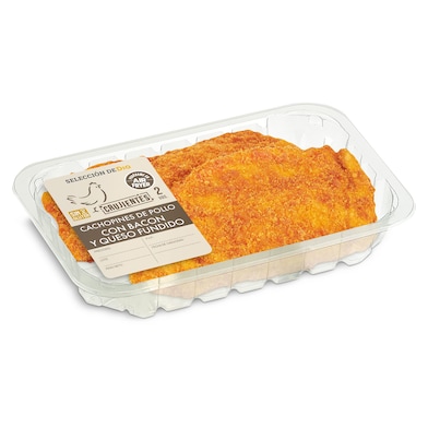 Cachopines de pollo con bacon y queso Selección de Dia 350 g aprox.-0 Cachopines de pollo con bacon y queso Selección de Dia 350 g aprox.-0