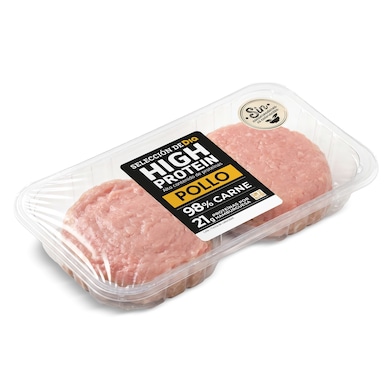 Burger de pollo alta en proteínas Selección de Dia 250 g-0 Burger de pollo alta en proteínas Selección de Dia 250 g-0