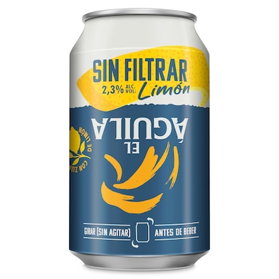 Cerveza sin filtrar con limón El águila 33 cl-0