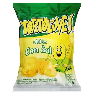 Snack de platano con sal Tortolines 100 g-0