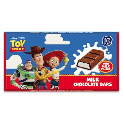 Barritas de chocolate con leche rellenas Disney 100 g-0 Barritas de chocolate con leche rellenas Disney 100 g-0