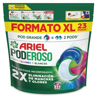 Detergente en cápsulas poderoso Ariel caja 23 lavados-0 Detergente en cápsulas poderoso Ariel caja 23 lavados-0