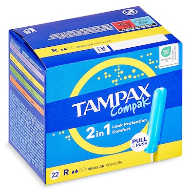 Tampón regular Tampax 22 unidades-0