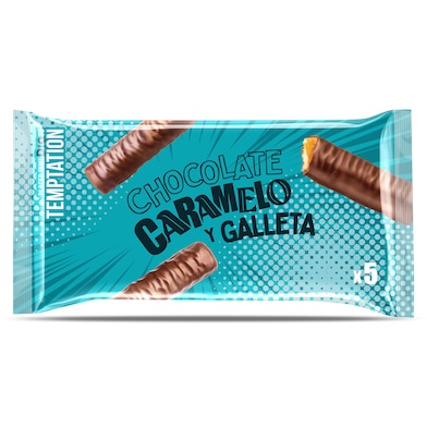 Barrita de chocolate caramelo y galleta Dia Temptation 290 g-0