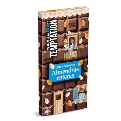 Chocolate con leche y almendras enteras Dia Temptation 200 g-0