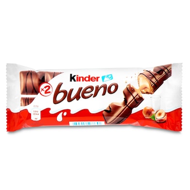 Barritas de chocolate con leche y avellanas Kinder 43 g-0