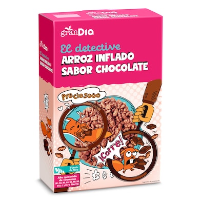 Cereales de arroz inflado con chocolate Gran Dia 500 g-0 Cereales de arroz inflado con chocolate Gran Dia 500 g-0