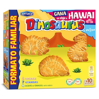 Galletas de cereales con vitaminas Artiach Dinosaurus 411 g-0