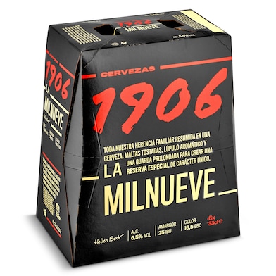 Cerveza reserva 1906 pack 6 x 33 cl-0