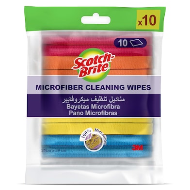 Bayeta de microfibra Scotch brite bolsa 10 unidades-0
