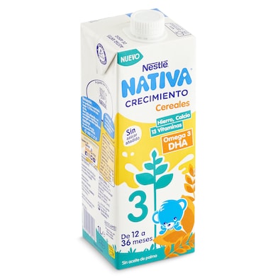 Bebida láctea crecimiento con cereales +12 meses Nativa 1 L-0